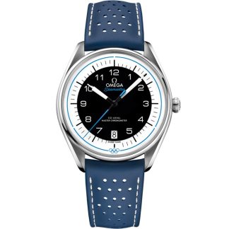 Omega Seamaster Offizieller olympischer Zeitnehmer 39,5 mm, Stahl mit Lederarmband 522.32.40.20.01.001
