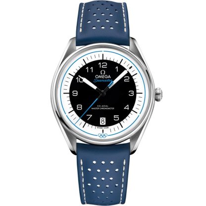 Omega Seamaster Offizieller olympischer Zeitnehmer 39,5 mm, Stahl mit Lederarmband 522.32.40.20.01.001