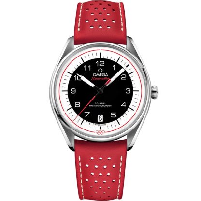 Omega Seamaster Offizieller olympischer Zeitnehmer 39,5 mm, Stahl mit Lederarmband 522.32.40.20.01.004