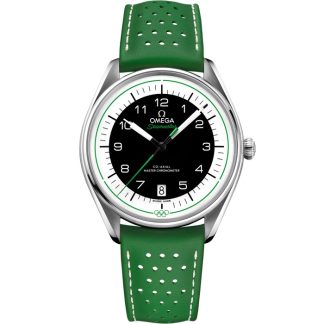 Omega Seamaster Offizieller olympischer Zeitnehmer 39,5 mm, Stahl mit Lederarmband 522.32.40.20.01.005