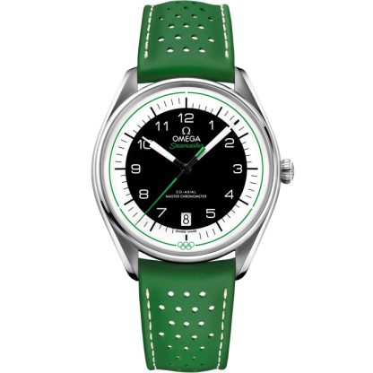 Omega Seamaster Offizieller olympischer Zeitnehmer 39,5 mm, Stahl mit Lederarmband 522.32.40.20.01.005