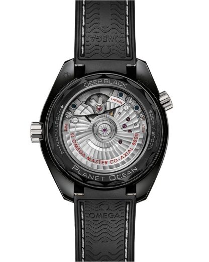 Omega Seamaster Planet Ocean 600M 39,5 mm, Schwarze Keramik mit Kautschukband 215.92.40.20.01.001 – Bild 2