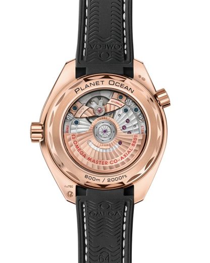 Omega Seamaster Planet Ocean 600M 39,5 mm, Sedna™-Gold mit Lederarmband mit Innenseite aus Kautschuk 215.63.40.20.13.001 – Bild 2