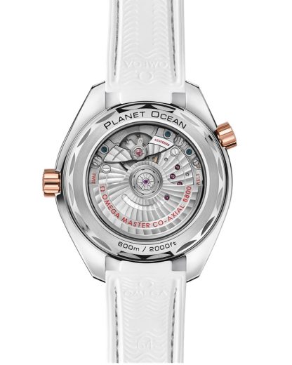Omega Seamaster Planet Ocean 600M 39,5 mm, Stahl - Sedna™-Gold mit Lederarmband mit Innenseite aus Kautschuk 215.23.40.20.04.001 – Bild 2