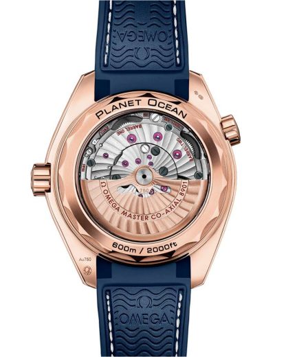 Omega Seamaster Planet Ocean 600M 43,5 mm, Sedna™-Gold mit Lederarmband mit Innenseite aus Kautschuk 215.63.44.21.03.001 – Bild 2