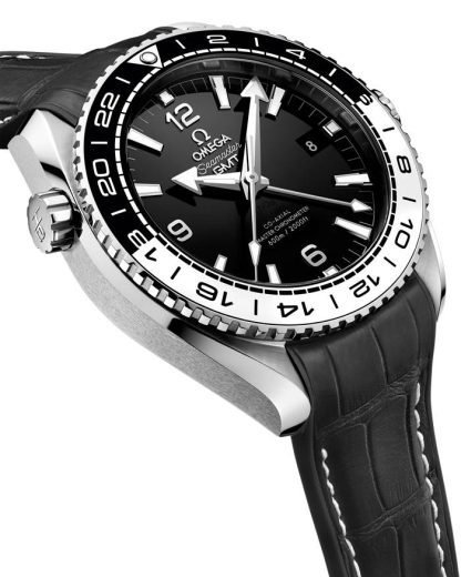 Omega Seamaster Planet Ocean 600M 43,5 mm, Stahl mit Lederarmband mit Innenseite aus Kautschuk 215.33.44.22.01.001 – Bild 3