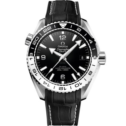 Omega Seamaster Planet Ocean 600M 43,5 mm, Stahl mit Lederarmband mit Innenseite aus Kautschuk 215.33.44.22.01.001