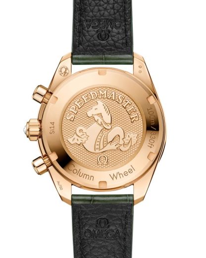 Omega Speedmaster 38 38 mm, Moonshine™-Gold mit Alligator 324.58.38.50.60.001 – Bild 2