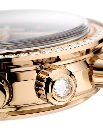 Omega Speedmaster 38 38 mm, Moonshine™-Gold mit Alligator 324.58.38.50.60.001 – Bild 3