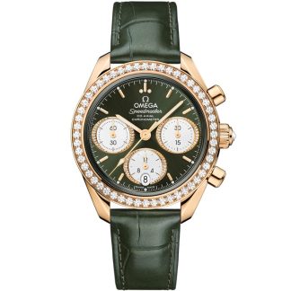 Omega Speedmaster 38 38 mm, Moonshine™-Gold mit Alligator 324.58.38.50.60.001