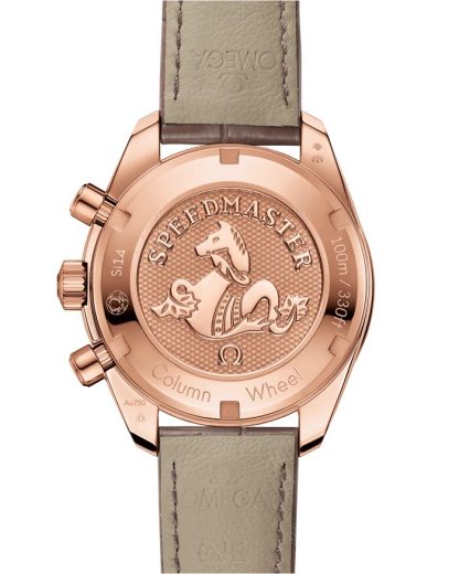 Omega Speedmaster 38 38 mm, Sedna™-Gold mit Lederarmband 324.68.38.50.02.003 – Bild 2