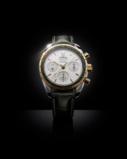 Omega Speedmaster 38 38 mm, Stahl - Gelbgold mit Lederarmband 324.23.38.50.02.001 – Bild 4