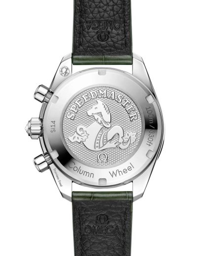 Omega Speedmaster 38 38 mm, Stahl mit Alligator 324.18.38.50.60.001 – Bild 2