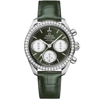 Omega Speedmaster 38 38 mm, Stahl mit Alligator 324.18.38.50.60.001