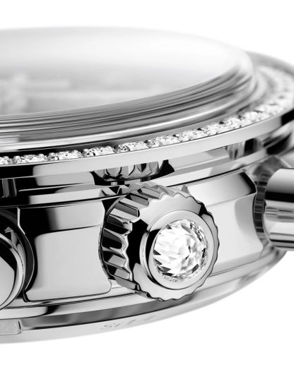 Omega Speedmaster 38 38 mm, Stahl mit Alligator 324.18.38.50.63.001 – Bild 4