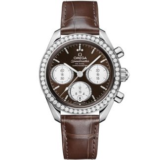 Omega Speedmaster 38 38 mm, Stahl mit Alligator 324.18.38.50.63.001