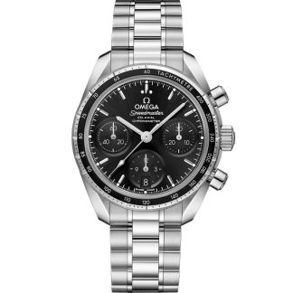 Omega Speedmaster 38 38 mm, Stahl mit Stahlarmband 324.30.38.50.01.001