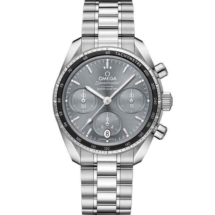 Omega Speedmaster 38 38 mm, Stahl mit Stahlarmband 324.30.38.50.06.001