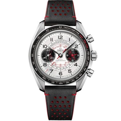 Omega Speedmaster Chronoscope 43 mm, Stahl mit Lederarmband 329.32.43.51.02.001