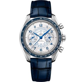 Omega Speedmaster Chronoscope 43 mm, Stahl mit Lederarmband 329.33.43.51.02.001