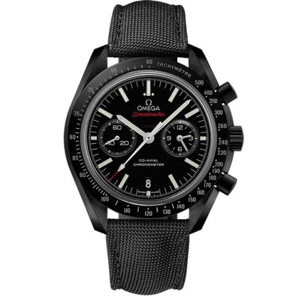 Omega Speedmaster Dark Side of the Moon 44,25 mm, Schwarze Keramik mit Beschichtetem Nylonarmband mit Faltschließe 311.92.44.51.01.007