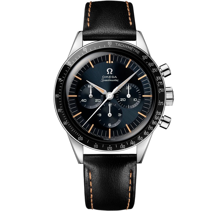 Omega Speedmaster First OMEGA in Space 39,7 mm, Stahl mit Lederarmband 310.32.40.50.06.001