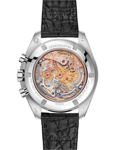 Omega Speedmaster Kaliber 321 42 mm, Platin mit Lederarmband 311.93.42.30.99.001 – Bild 2