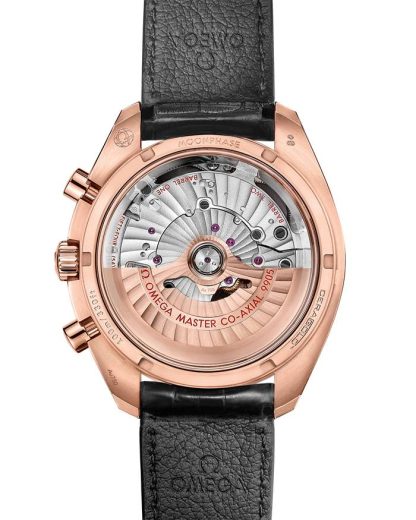 Omega Speedmaster Mondphase 44,25 mm, Sedna™-Gold mit Lederarmband 304.63.44.52.01.001 – Bild 2