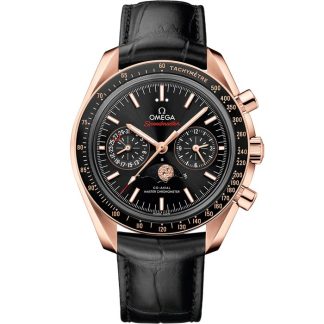 Omega Speedmaster Mondphase 44,25 mm, Sedna™-Gold mit Lederarmband 304.63.44.52.01.001
