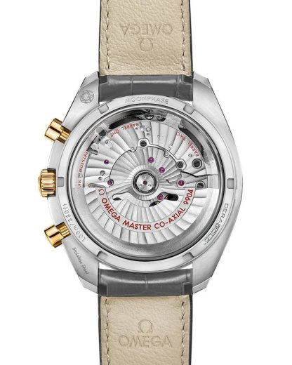 Omega Speedmaster Mondphase 44,25 mm, Stahl - Gelbgold mit Lederarmband 304.23.44.52.06.001 – Bild 2