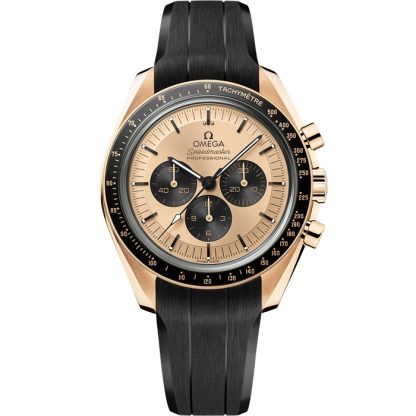 Omega Speedmaster Moonwatch Professional 42 mm, Moonshine™-Gold mit Kautschukband 310.62.42.50.99.001