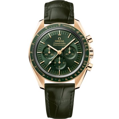 Omega Speedmaster Moonwatch Professional 42 mm, Moonshine™-Gold mit Lederarmband 310.63.42.50.10.001