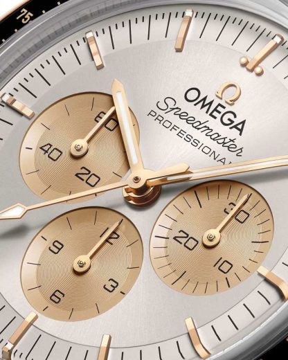 Omega Speedmaster Moonwatch Professional 42 mm, Stahl - Moonshine™-Gold mit Alligator 310.23.42.50.02.001 – Bild 4