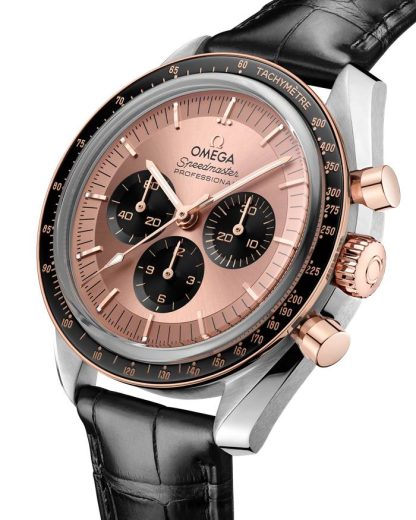 Omega Speedmaster Moonwatch Professional 42 mm, Stahl - Sedna™-Gold mit Alligator 310.23.42.50.99.001 – Bild 3