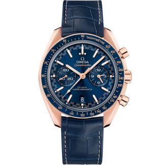 Omega Speedmaster Racing 44,25 mm, Sedna™-Gold mit Lederarmband 329.53.44.51.03.001