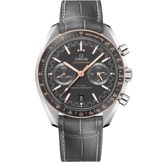 Omega Speedmaster Racing 44,25 mm, Stahl mit Lederarmband 329.23.44.51.06.001