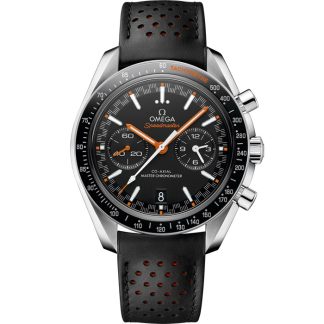 Omega Speedmaster Racing 44,25 mm, Stahl mit Lederarmband 329.32.44.51.01.001