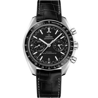 Omega Speedmaster Racing 44,25 mm, Stahl mit Lederarmband 329.33.44.51.01.001