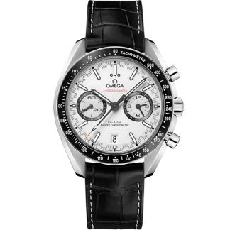 Omega Speedmaster Racing 44,25 mm, Stahl mit Lederarmband 329.33.44.51.04.001
