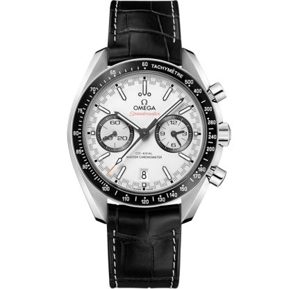 Omega Speedmaster Racing 44,25 mm, Stahl mit Lederarmband 329.33.44.51.04.001