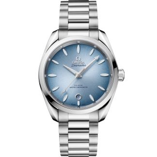 Omega Summer Blue Seamaster Aqua Terra 150M 38 mm, Stahl mit Stahlarmband 220.10.38.20.03.004