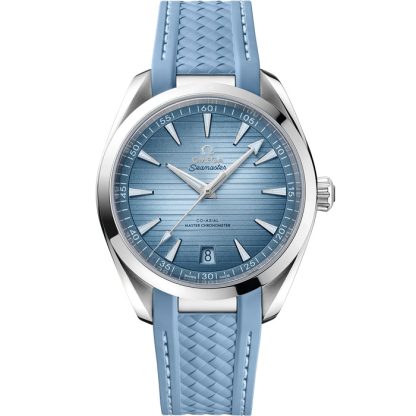 Omega Summer Blue Seamaster Aqua Terra 150M 41 mm, Stahl mit Kautschukband 220.12.41.21.03.008