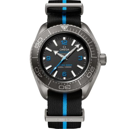 Omega Ultra Deep Seamaster Planet Ocean 6000M 45,5 mm, Titan mit NATO-Armband 215.92.46.21.01.001