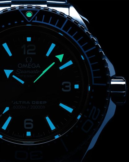 Omega Ultra Deep Summer Blue Seamaster Planet Ocean 6000M 45,5 mm, O-MEGASTEEL mit O-MEGASTEEL-Band 215.30.46.21.03.002 – Bild 6
