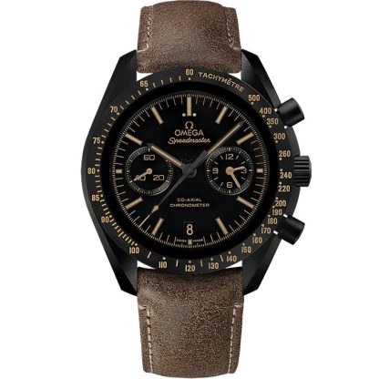 Omega Vintage Black Speedmaster Dark Side of the Moon 44,25 mm, Schwarze Keramik mit Lederarmband 311.92.44.51.01.006