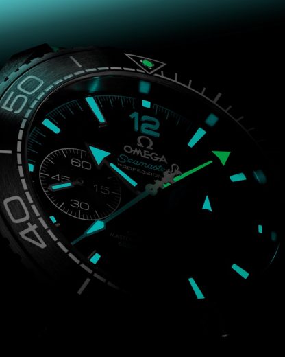 Omega „ETNZ“ Deep Black Seamaster Planet Ocean 600M 45,5 mm, Schwarze Keramik mit Kautschukband 215.92.46.51.01.003 – Bild 5