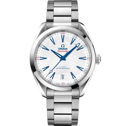 Omega „Peking 2022“ Seamaster Aqua Terra 150M 41 mm, Stahl mit Stahlarmband 522.10.41.21.04.001