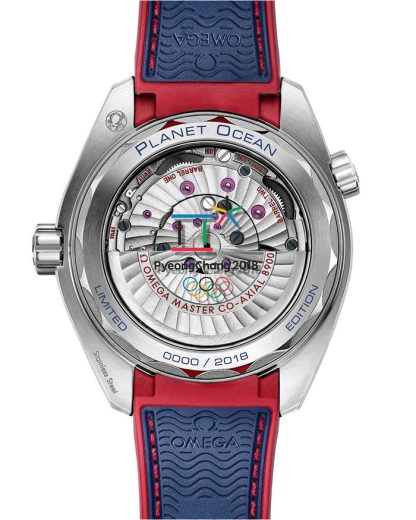 Omega „Pyeongchang 2018“ Limited Edition Seamaster Planet Ocean 600M 43,5 mm, Stahl mit Kautschukband 522.32.44.21.03.001 – Bild 2